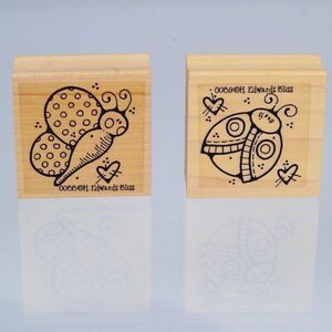 Butterfly Stamp Ladybug Stamp H Edward Bliss Stamps New Unused Craft Stamps